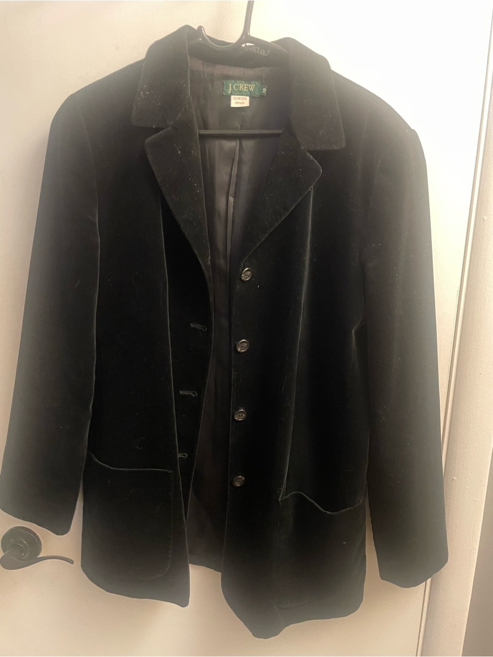 J. Crew Black Velvet blazer